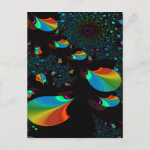 ZEIT UND BEREICH 2 ~ ABSTRAKTE ART DRUCKKARTE POSTKARTE