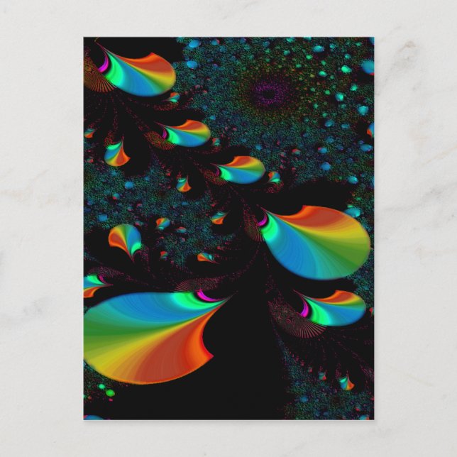 ZEIT UND BEREICH 2 ~ ABSTRAKTE ART DRUCKKARTE POSTKARTE (Vorderseite)