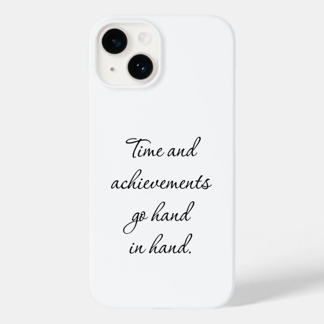 Zeit und Ergebnisse iPhone Case (Rückseite)