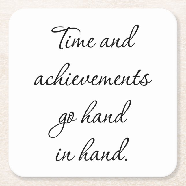 Zeit und Ergebnisse Untersetzer (Vorderseite)