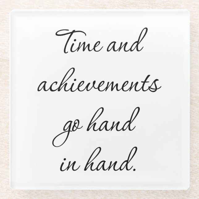 Zeit und Errungenschaften Untersetzer (Vorderseite)