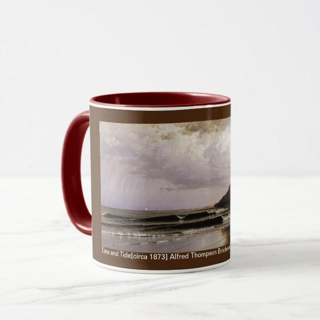 Zeit und Fülle von Alfred Thompson Bricher Tasse (Vorderseite Links)