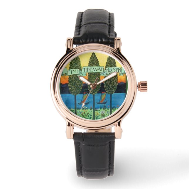 Zeit und Gezeitenüberwachung Armbanduhr (Vorderseite)