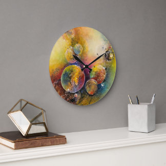 „Zeit und Raum“ Große Wanduhr