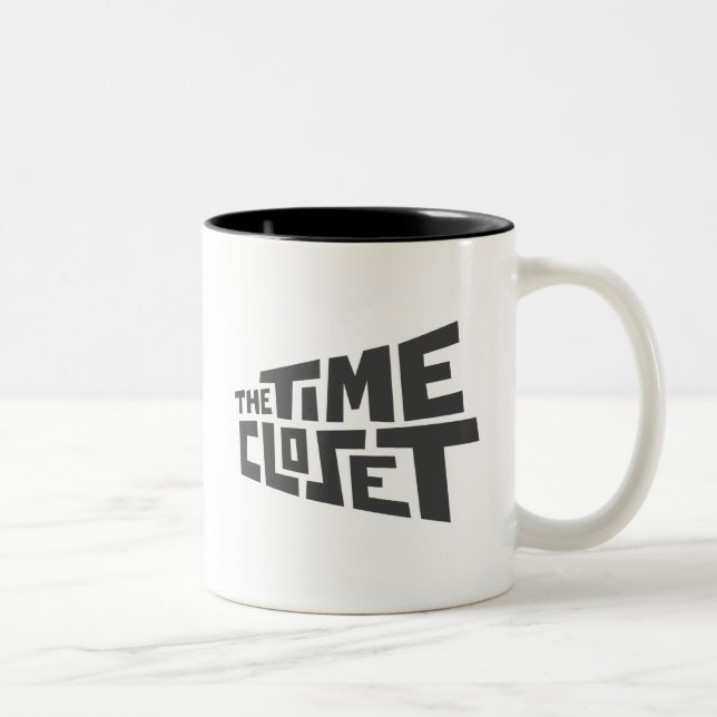 Zeit-Wandschrank-Logo Zwei-Ton Tasse (Rechts)