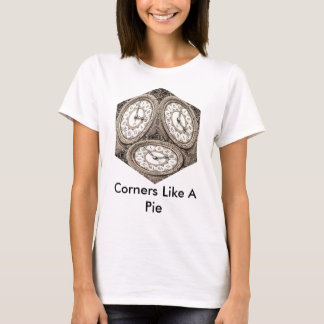 Zeit-Würfel-Ecken mögen eine Torte (Grafik T) T-Shirt