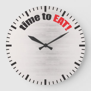 Zeit zu essen! Bodybuildings-Sperrig sein Große Wanduhr