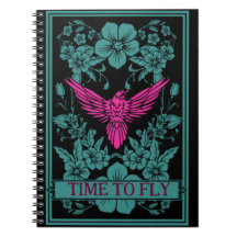 ZEIT ZU FLIEGEN - Exotische rosa Vögel/duskyblaue