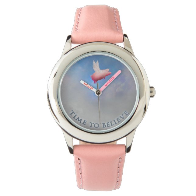 Zeit zu glauben, wenn Schweine Armbanduhr fliegen (Vorderseite)