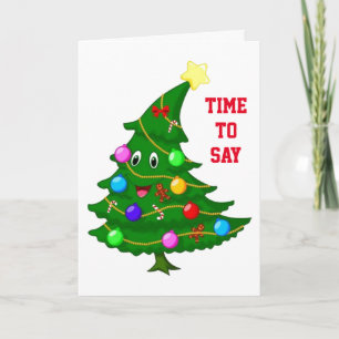 ZEIT ZU SAGEN *HABEN SIE EINEN GLÜCKLICHEN CHRISTM FEIERTAGSKARTE