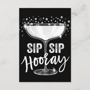 ZEIT ZU ***SIP SIP HOORAY** CELEBRATE INVITATION EINLADUNG