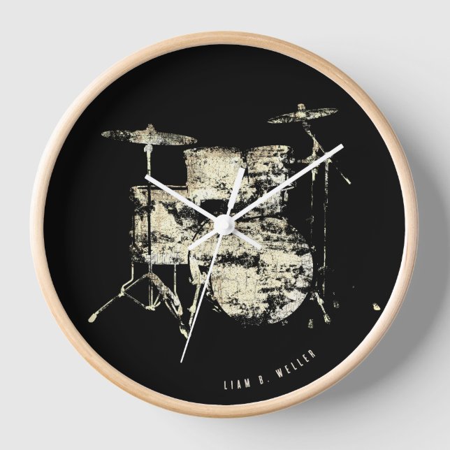 Zeit zum Abspielen von Trommeln Uhr (Vorderseite)