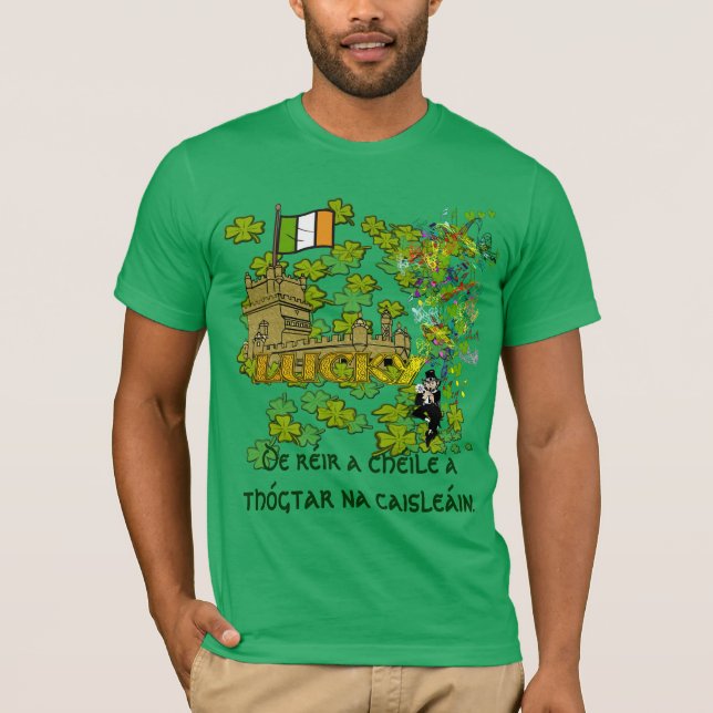 Zeit zum Bau von Burgen Funny Construction T-Shirt (Vorderseite)