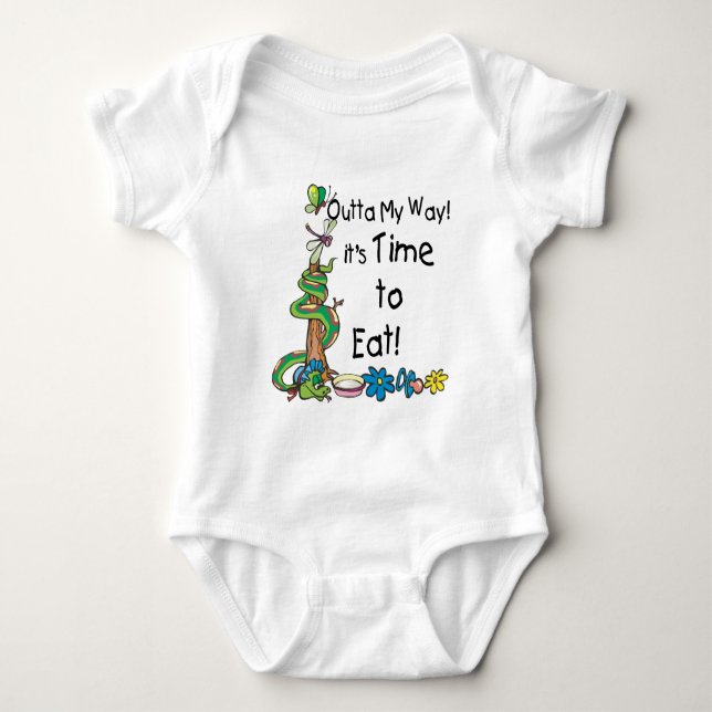 Zeit zum Essen Baby Strampler (Vorderseite)
