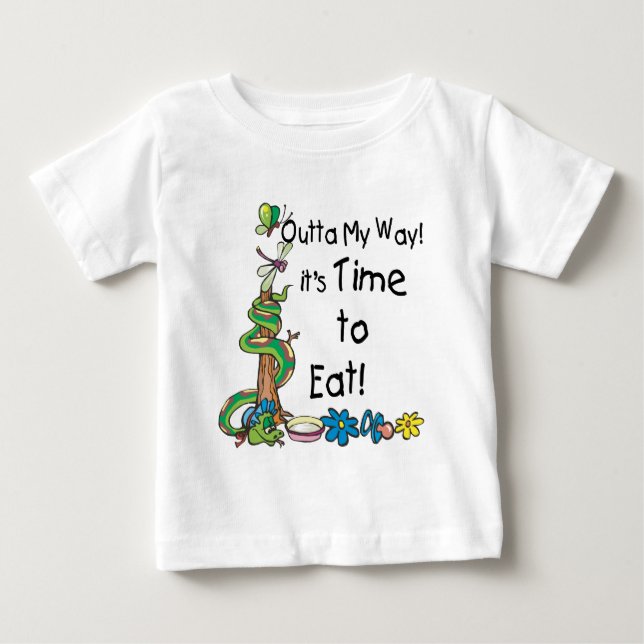 Zeit zum Essen Baby T-shirt (Vorderseite)