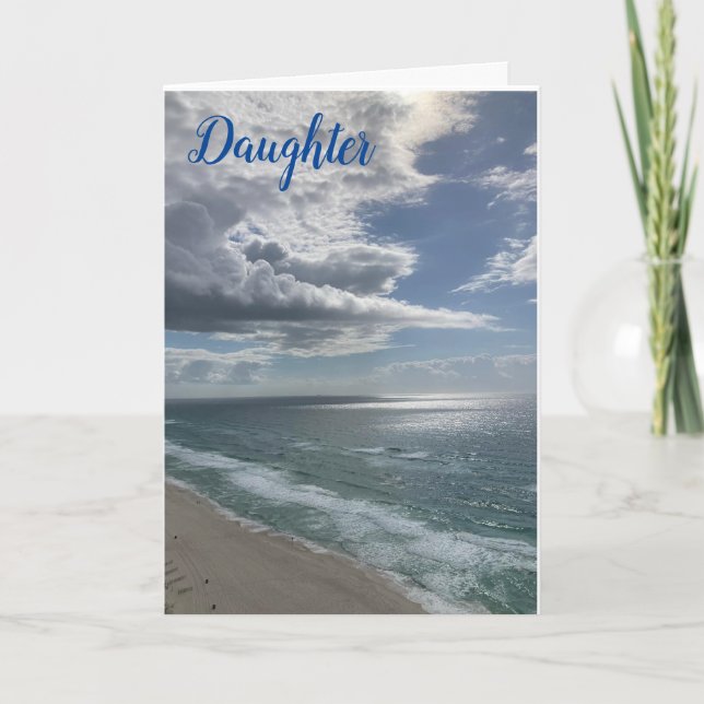 ZEIT ZUM FEIERN AM GEBURTSTAG *DAUGHTER* Card Karte (Vorderseite)