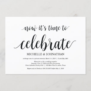 Zeit zum Feiern, Hochzeit Elopement Einladungen