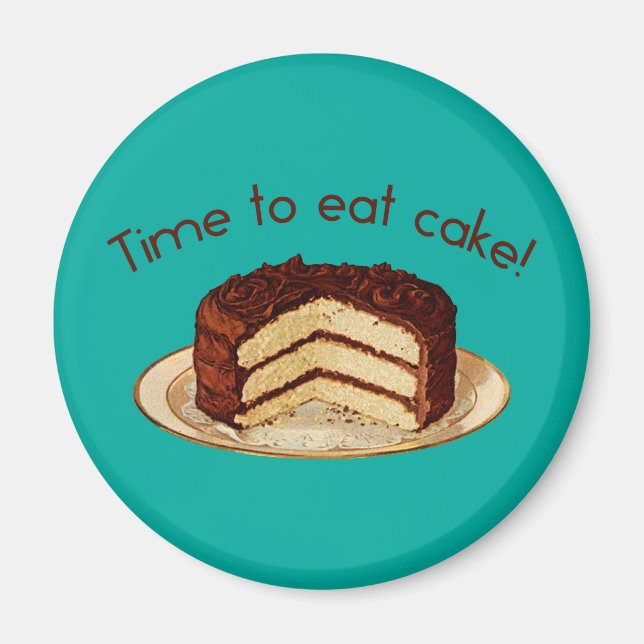 Zeit zum Kuchen Magnet (Vorne)