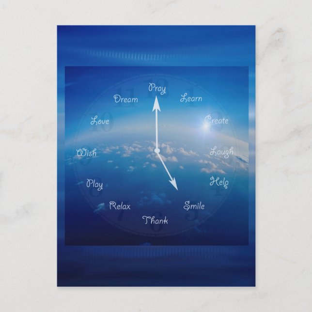 Zeit zum Lächeln Postkarte (Vorderseite)