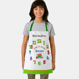 Zeit zum Lesen von Büchern, in denen Kinder indivi Schürze