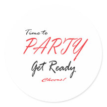 Zeit zum Party jubelt! Aufkleber