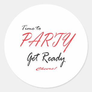 Zeit zum Party jubelt! Aufkleber