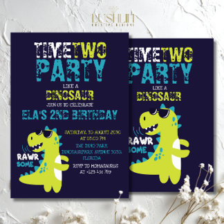 Zeit zum Party Wie ein Dinosaurier - ein prähistor Einladung