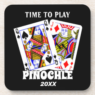 Zeit zum Pinochle-Spielen   Getränkeuntersetzer