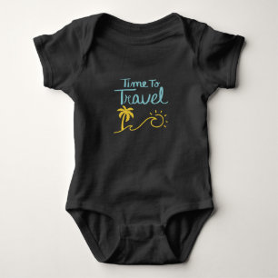 Zeit zum Reisen am Strand Baby Strampler