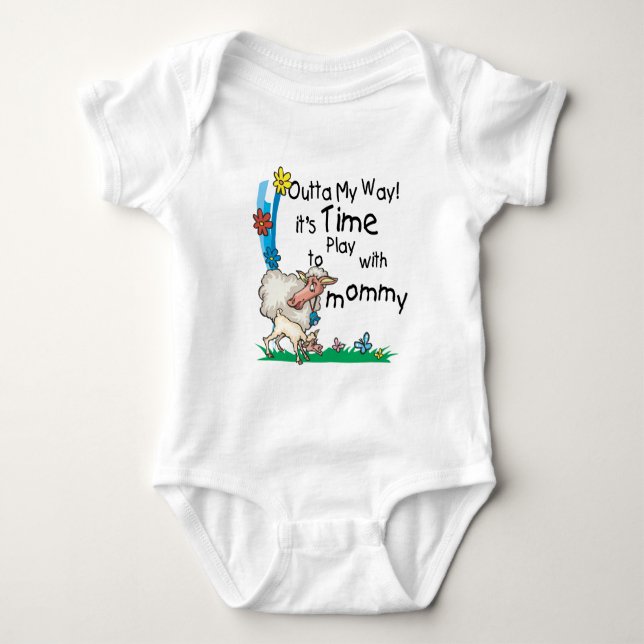 Zeit zum Spielen mit Mommy2 Baby Strampler (Vorderseite)
