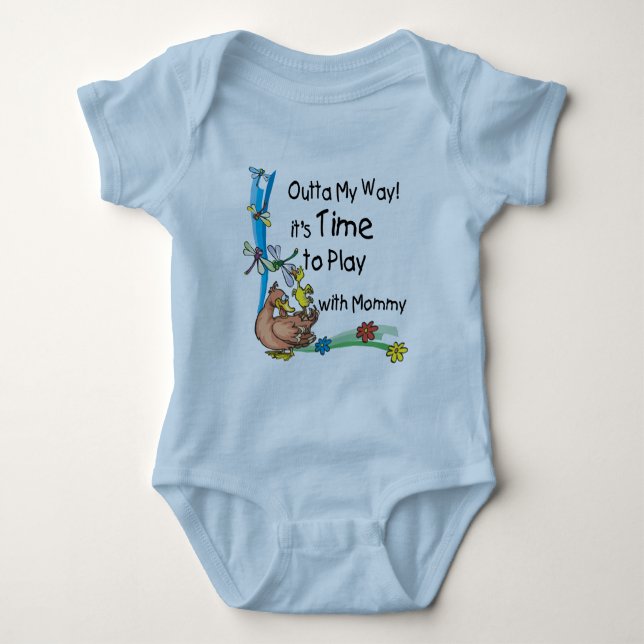 Zeit zum Spielen mit Mommy Baby Strampler (Vorderseite)