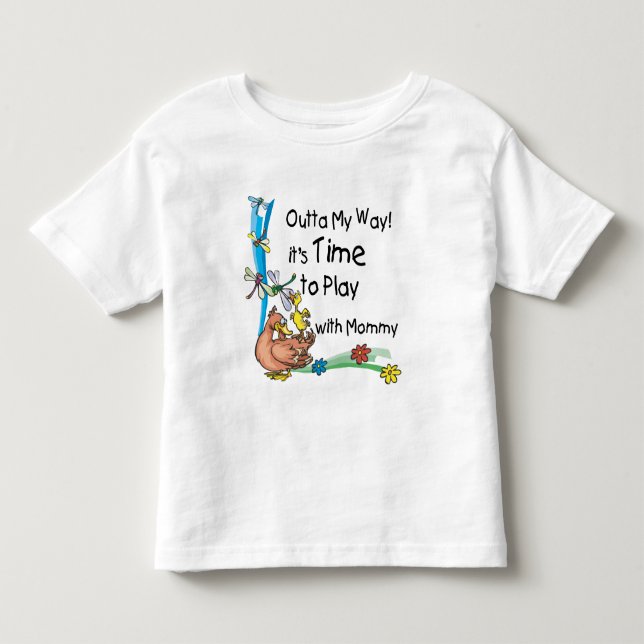 Zeit zum Spielen mit Mommy Kleinkind T-shirt (Vorderseite)