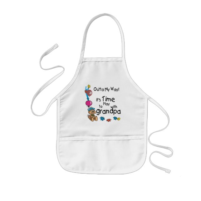 Zeit zum Spielen mit Opa Kinderschürze (Vorne)