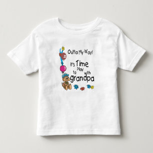 Zeit zum Spielen mit Opa Kleinkind T-shirt