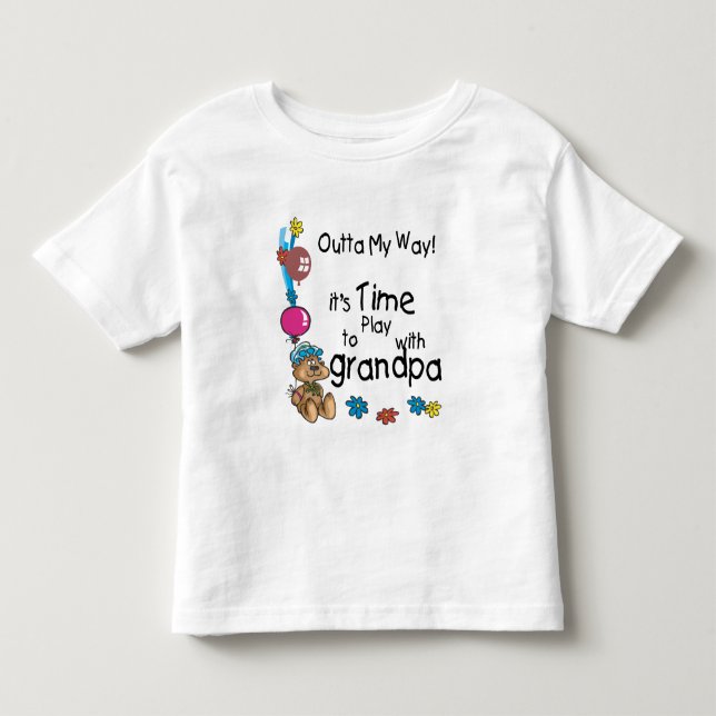 Zeit zum Spielen mit Opa Kleinkind T-shirt (Vorderseite)