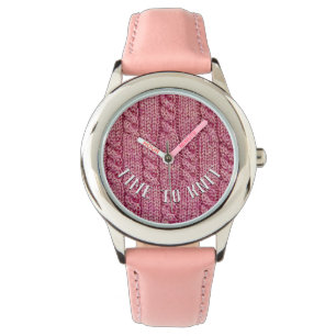 Zeit zum Strick Armbanduhr
