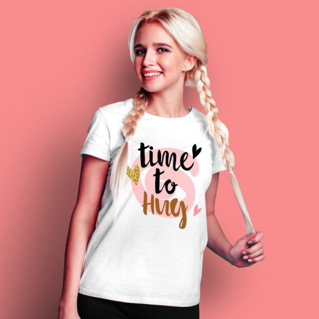 Zeit zum Umarmen | Happy Valentines Day Niedlich G T-Shirt (Von Creator hochgeladen)