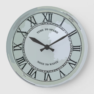Zeit zum Vergnügen Große Wanduhr