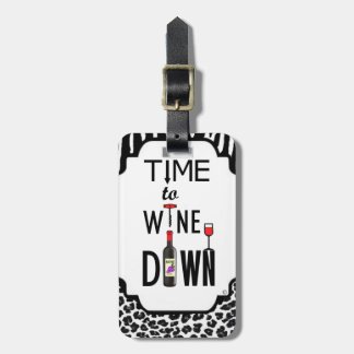 Zeit zum Wein Gepäckanhänger
