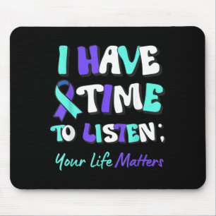 Zeit zum Zuhören Das Leben zählt Präventionsbild Mousepad