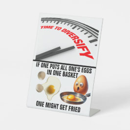 ZEIT ZUR DIVERSIFIZIERUNG SOCKELSCHILD