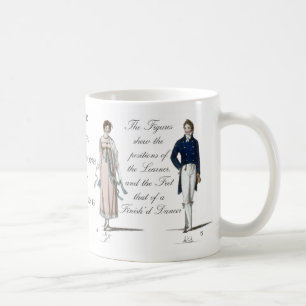 Zeitalter des Jane Austen Contra Tanzes Contradanc Kaffeetasse