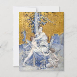 Zeitangabe (1896) von Luc-Olivier Merson Postkarte