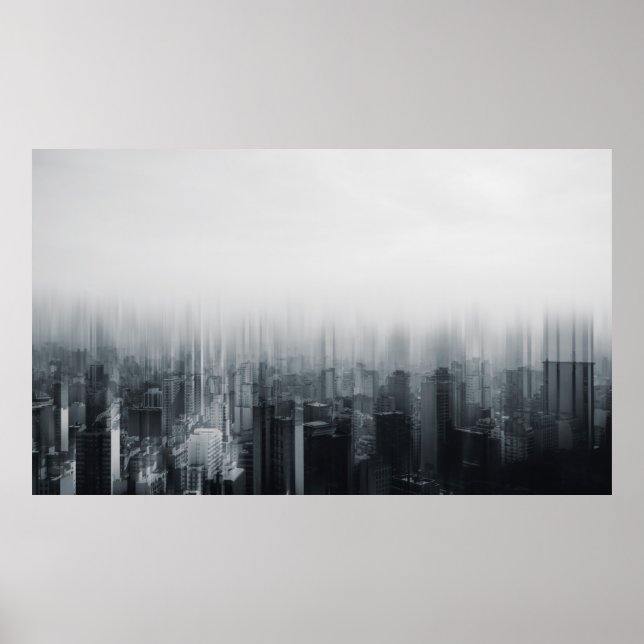 ZEITFOTOGRAFIE DES STADTGEBÄUDE POSTER (Vorne)