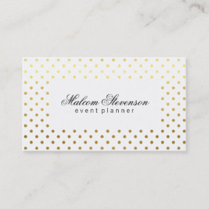 zeitgemäß   Polka Dots   Gold III Visitenkarte