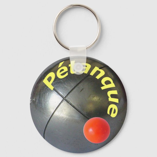 Zeitgemäße Gestaltung einer Petanque-Kugel Schlüsselanhänger (Vorderseite)