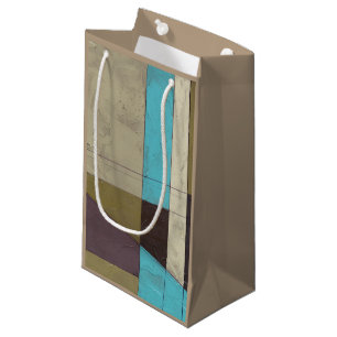 Zeitgemäße Minimalistische Malerei mit tiefer Farb Kleine Geschenktüte
