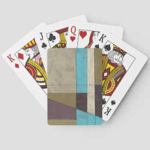 Zeitgemäße Minimalistische Malerei mit tiefer Farb Spielkarten