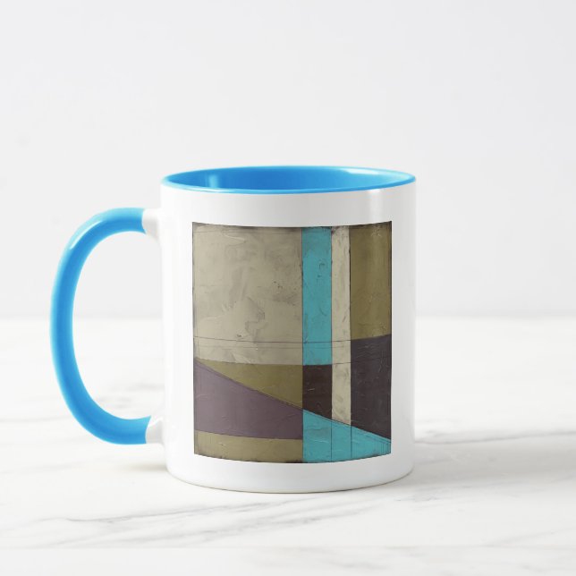Zeitgemäße Minimalistische Malerei mit tiefer Farb Tasse (Links)