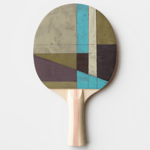 Zeitgemäße Minimalistische Malerei mit tiefer Farb Tischtennis Schläger
